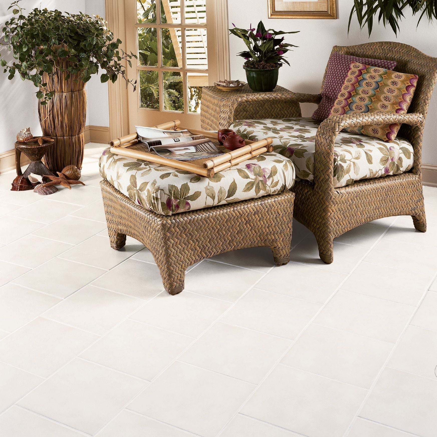 PISO DALTILE LUSTER ZLS5 WHITE 37 CM X 37 CM - Imagen 2